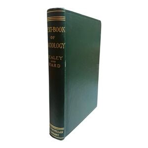 Antique 1916‎ Dealey & Ward A Text-Book Of Sociology Macmillan Company Hardback